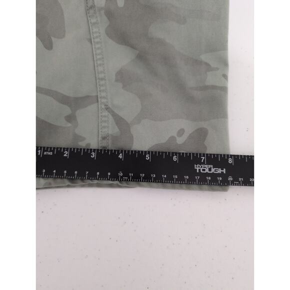Jordan Craig Cargo Pants Men 36 (35x32)* Camo Green Cotton Relaxed Straight Leg - Picture 9 of 10